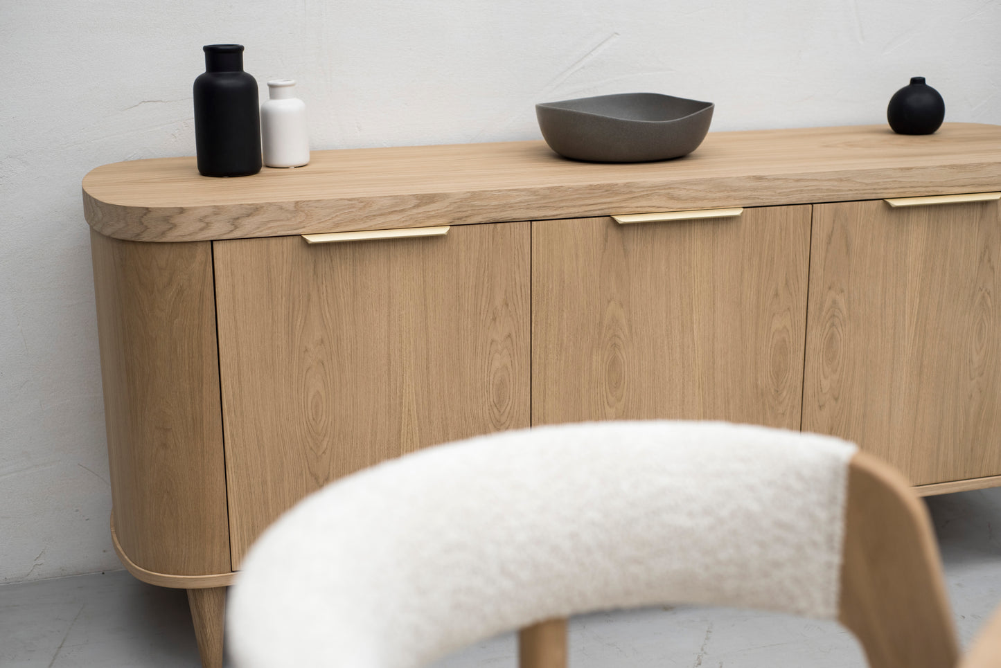 SO- 4 Door Sideboard-Natural-drawers