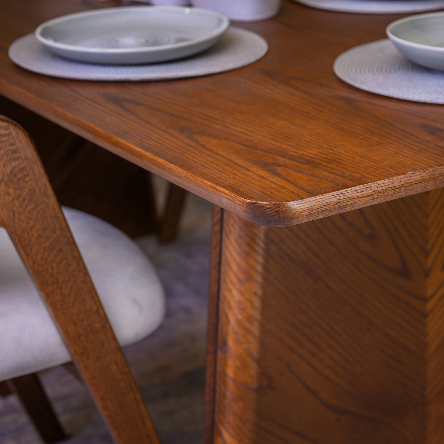 Tara 2200 Red Oak Table with Trestle Leg