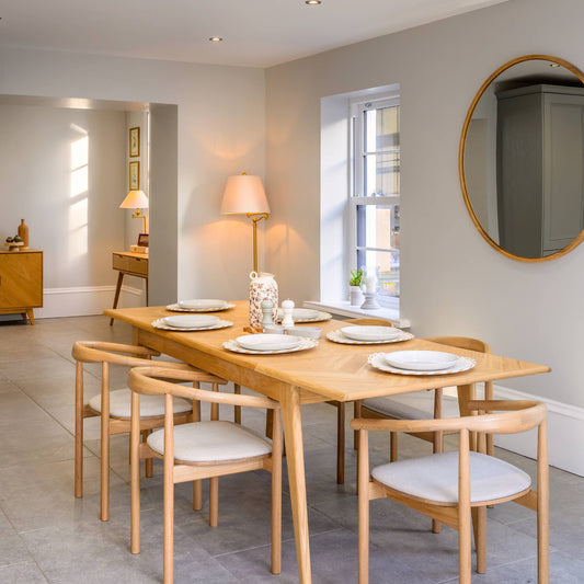 Warren 1500 Extending Dining Table with French Herringbone