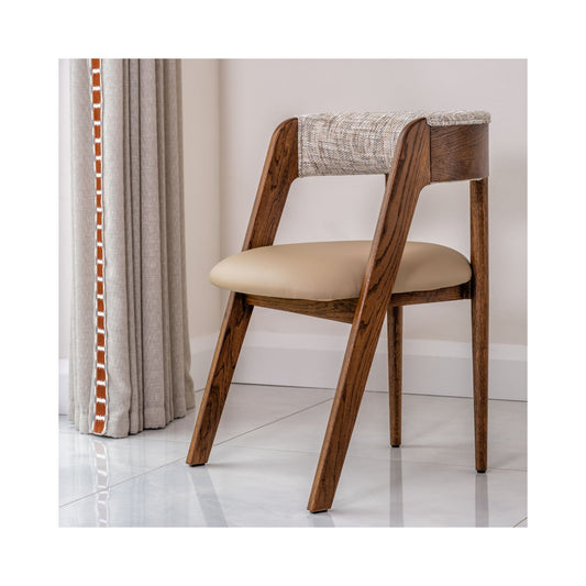 Danu Dining Chair in Truffle Fabric Combination