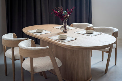 Table 06- 2100 Oval Extending Table 2100 (+600)-Natural