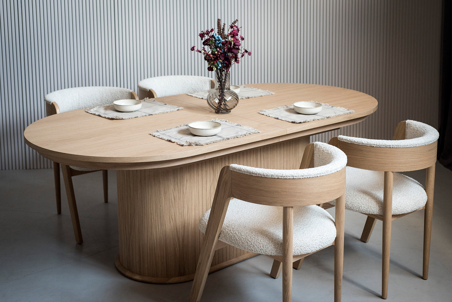 Table 06- 2100 Oval Extending Table 2100 (+600)-Natural