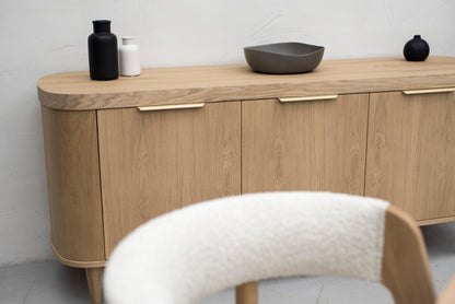 SO- 4 Door Sideboard-Natural