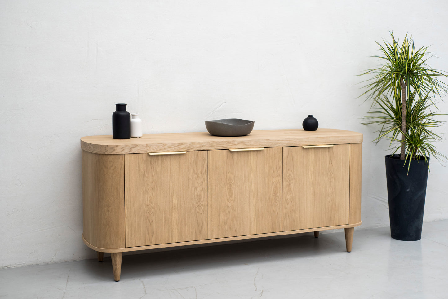 SO- 4 Door Sideboard-Natural