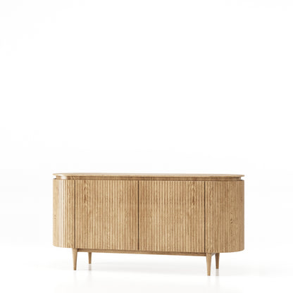 Mil 4 Door Sideboard-Natural