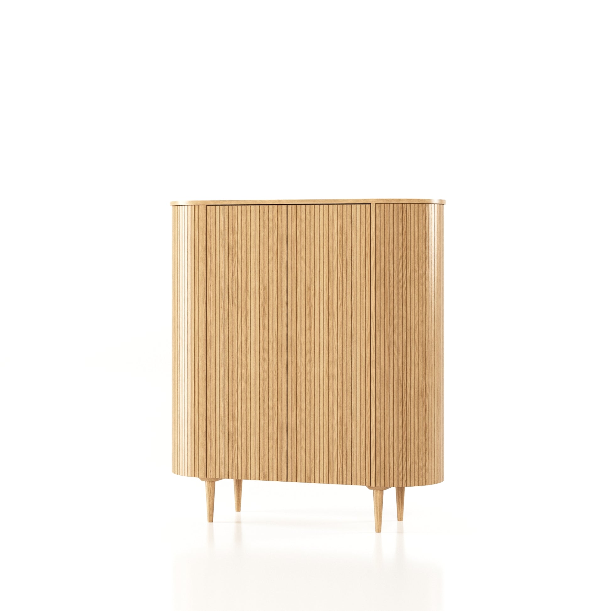 Nora 2 Door Highboard-Bordo