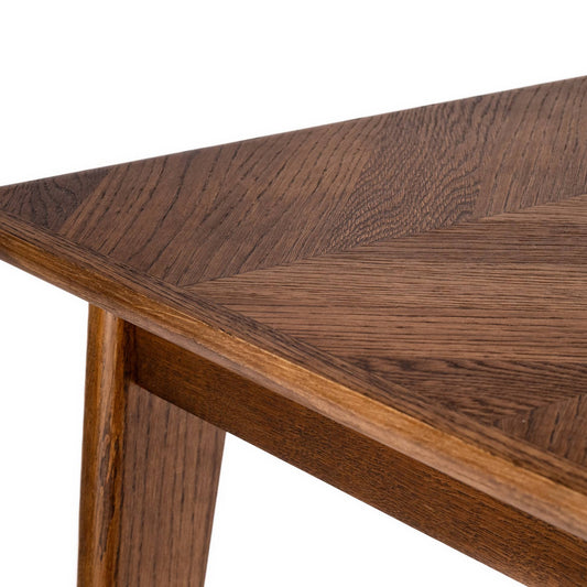 Warren 1500 Fixed Dining Table with French Herringbone